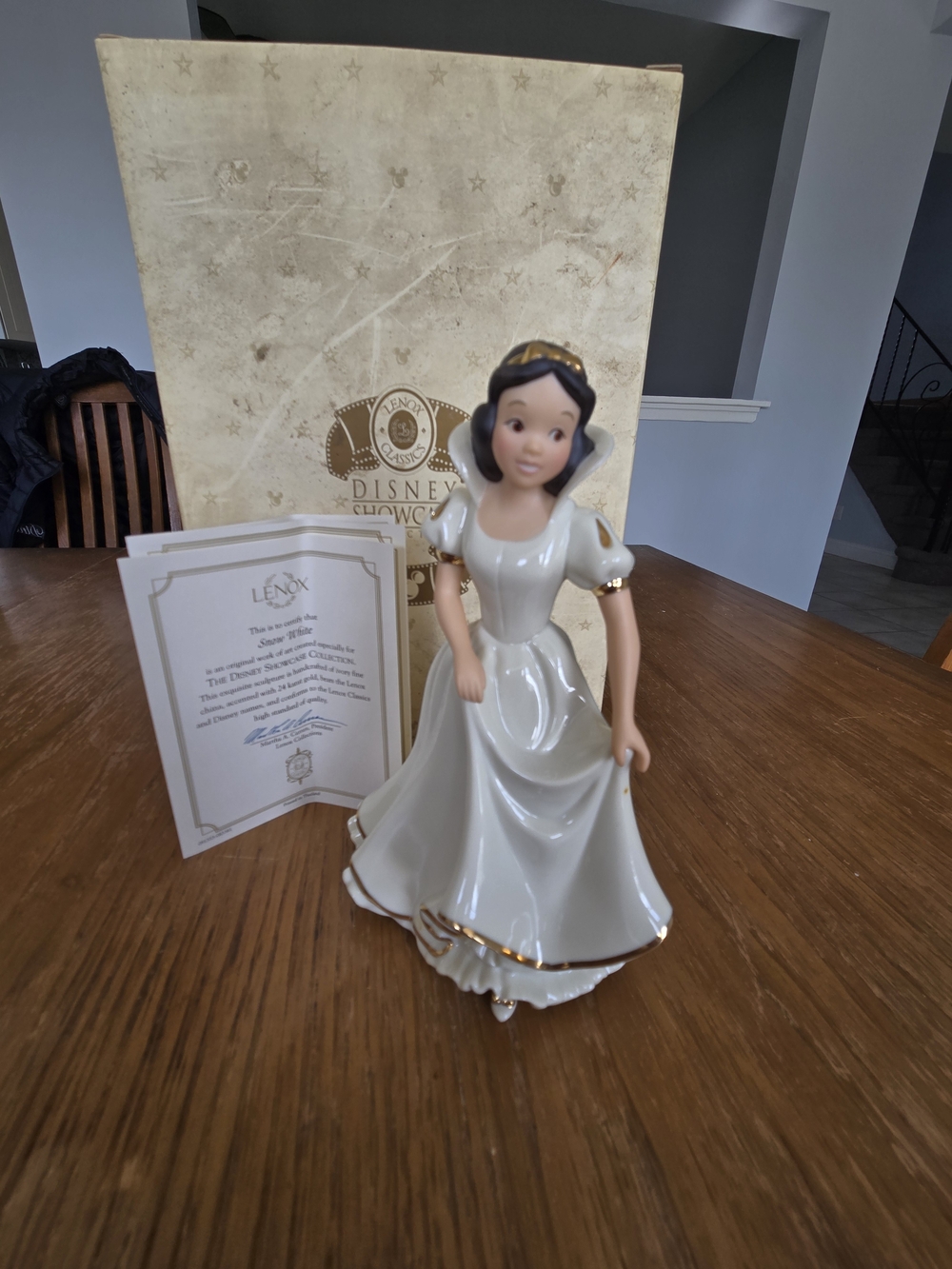 Lenox Snow White Collection Porcelain Figurines With Gold Accents